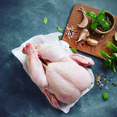 Chicken Whole with skin 1.2 kg to 1.5kg 1 KG